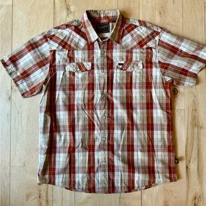Howler Bros pearl snap plaid button up